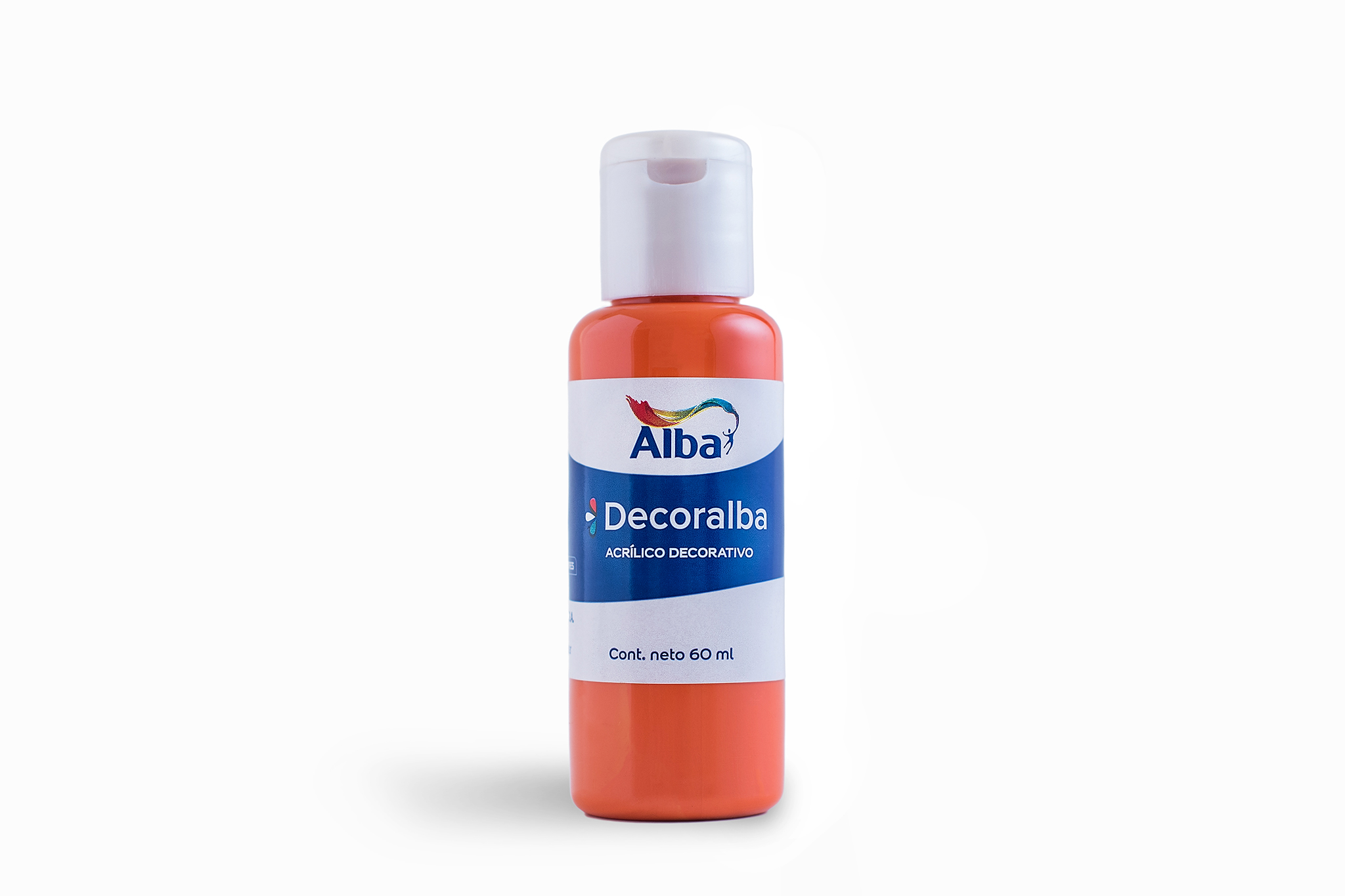 Acrilico decorativo alba 60cc naranja brillante 471 - 60ML - Alba Artística